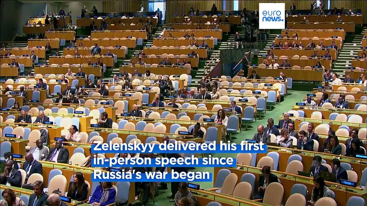 UN Assembly: Zelenskyy accuses Russia of weaponising food, energy, children in war against Ukraine