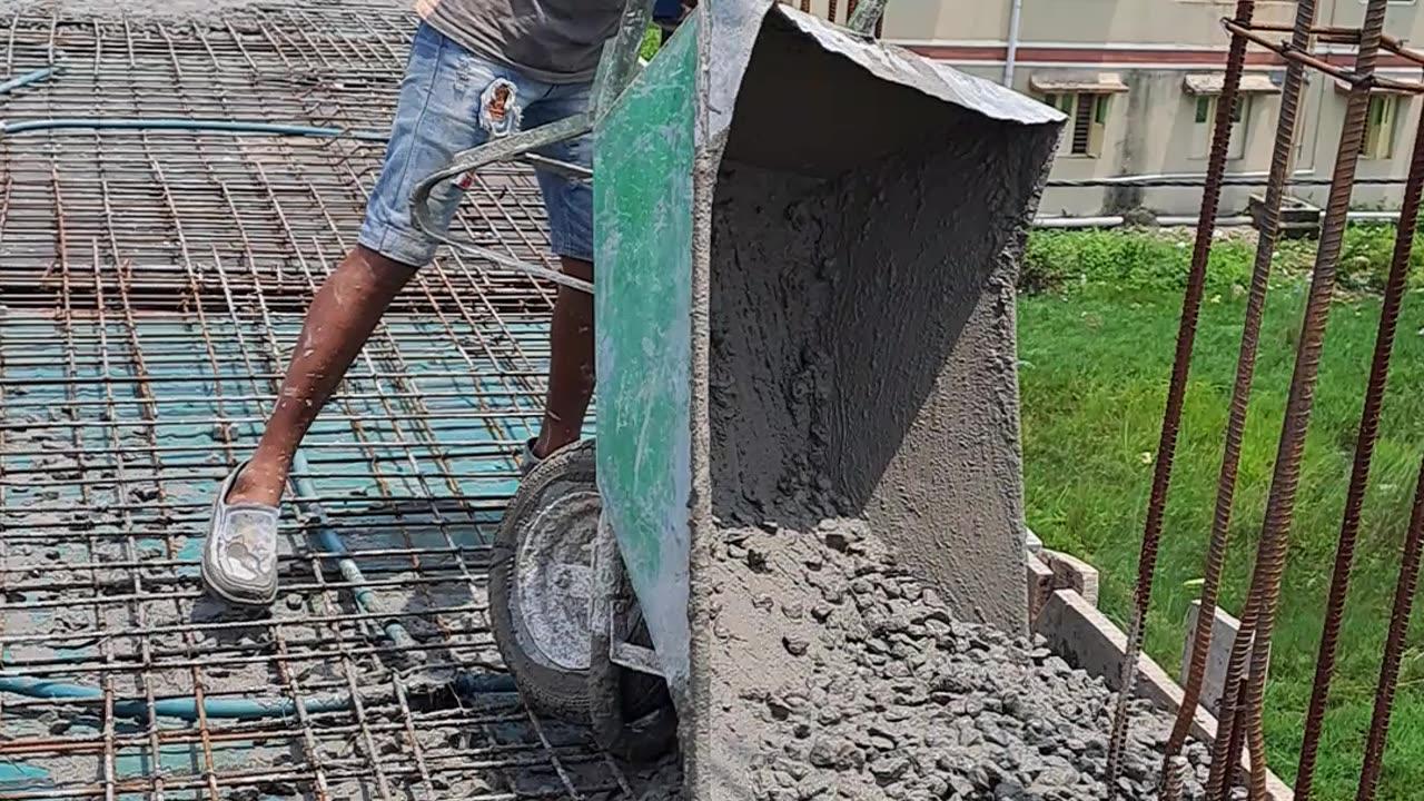Slab concrete work