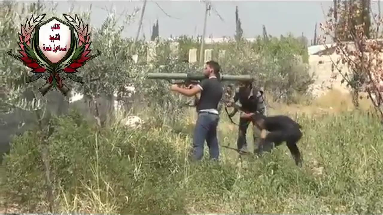 🔥 Syria Conflict | Opposition Fighter Engages SAA BMP-1 with M79 Osa | Al Furqan, Aleppo | 201 | RCF