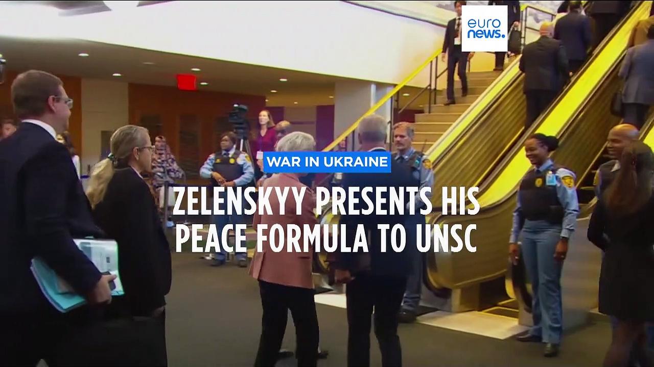 Ukraine war: Zelenskyy faces Russia at UN Security Council, drone strikes