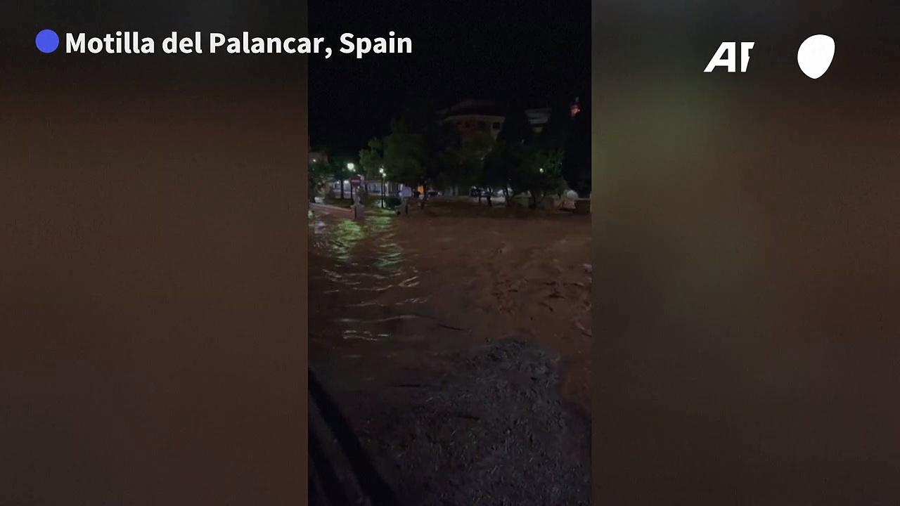 Heavy flooding inundates eastern Spain after storm