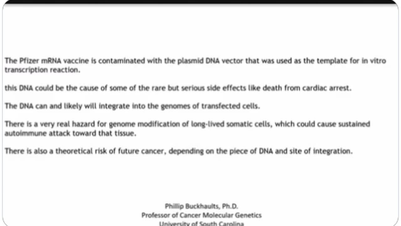 Laboratory Scientist Describes Contamination of Covid-19 'Vaccines'
