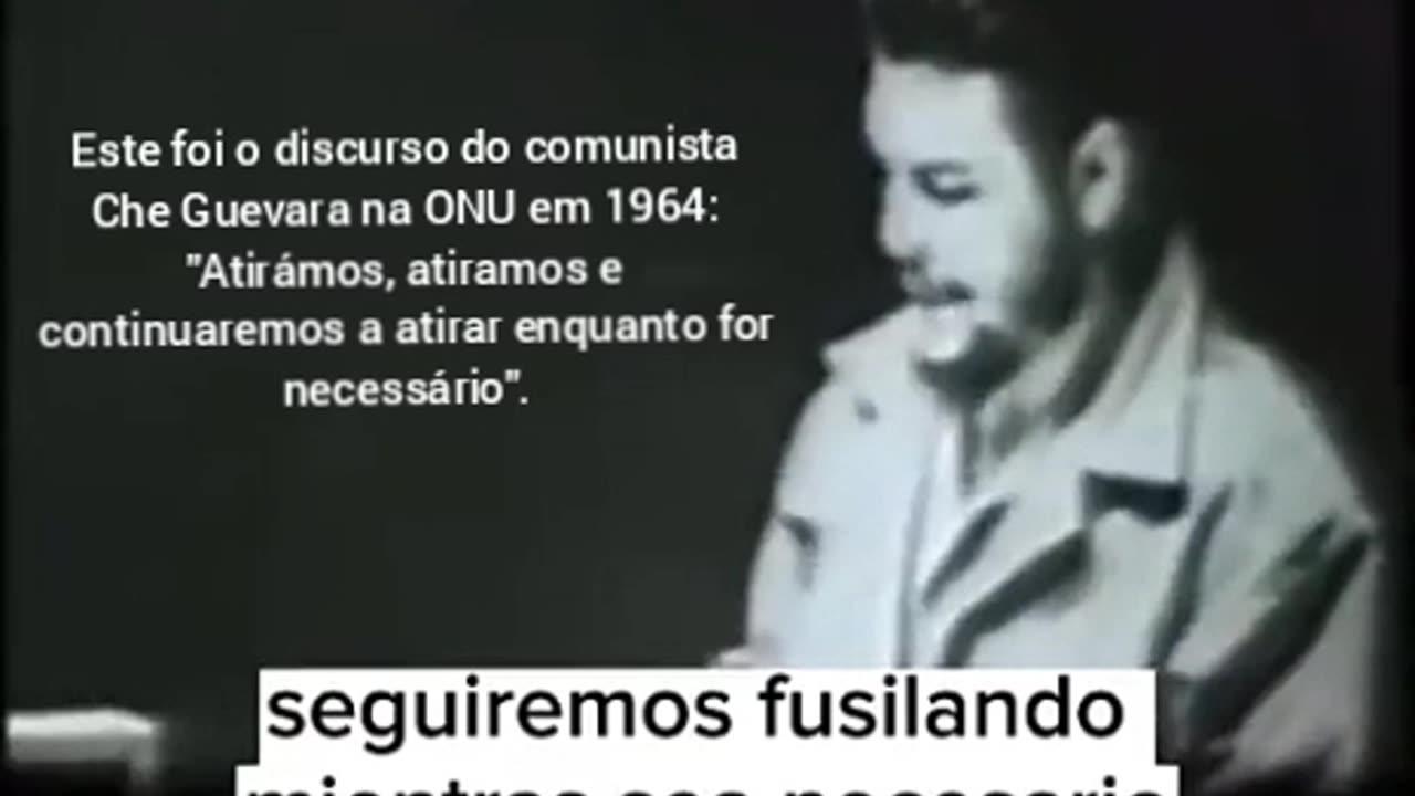 CHE GUEVARA FOI UMA MÁQUINA DE MATAR NEGROS E GAYS.. Este foi o discurso do comunista Che Guevara na ONU em 1964: "Atirám