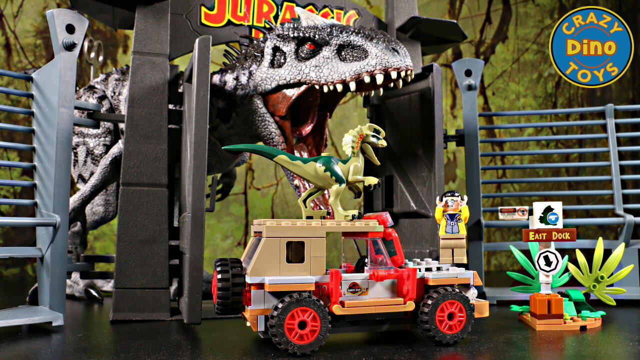 New Lego Jurassic Park Dilophosaurus Ambush 76958 Speed Build Unboxed  Dominion  #shorts #jw4 #jw3