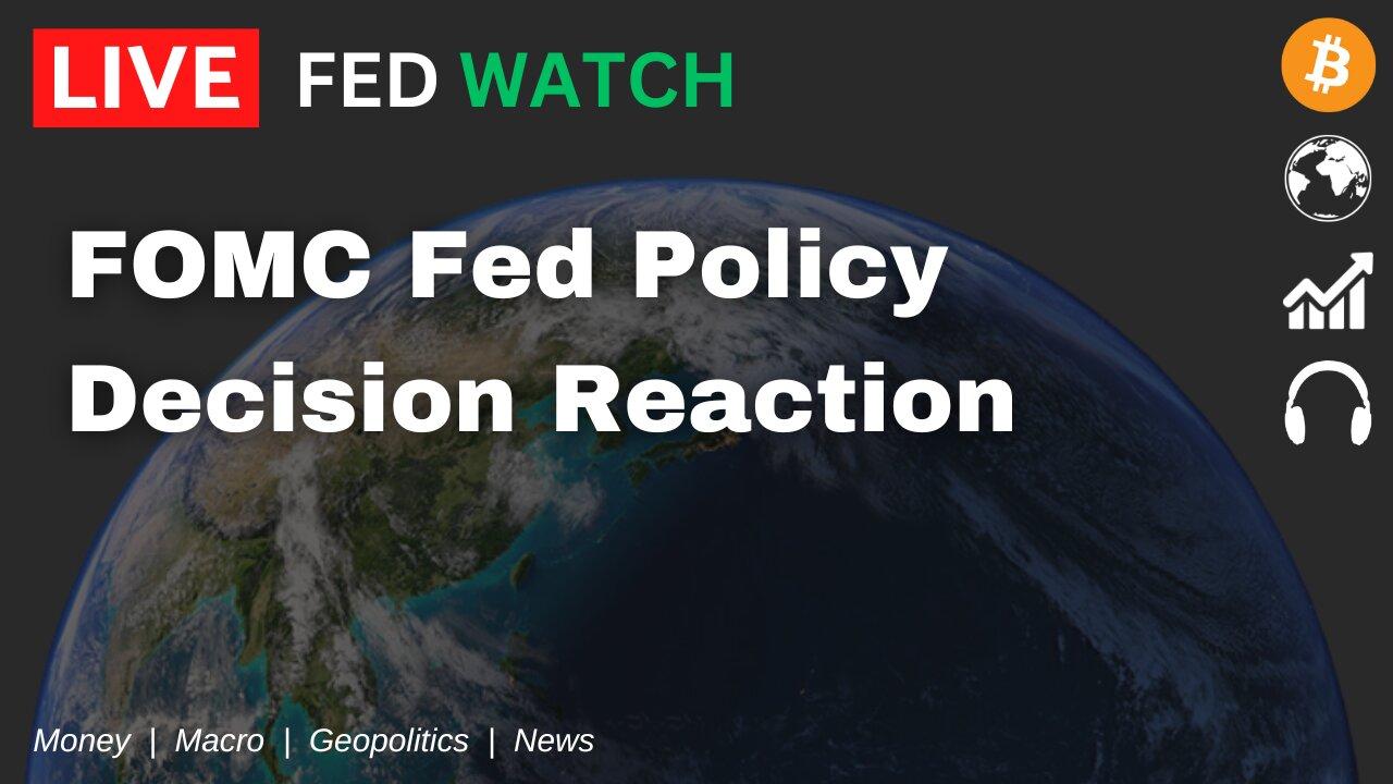 FOMC Fed Policy Decision Live Reaction Sept 2023