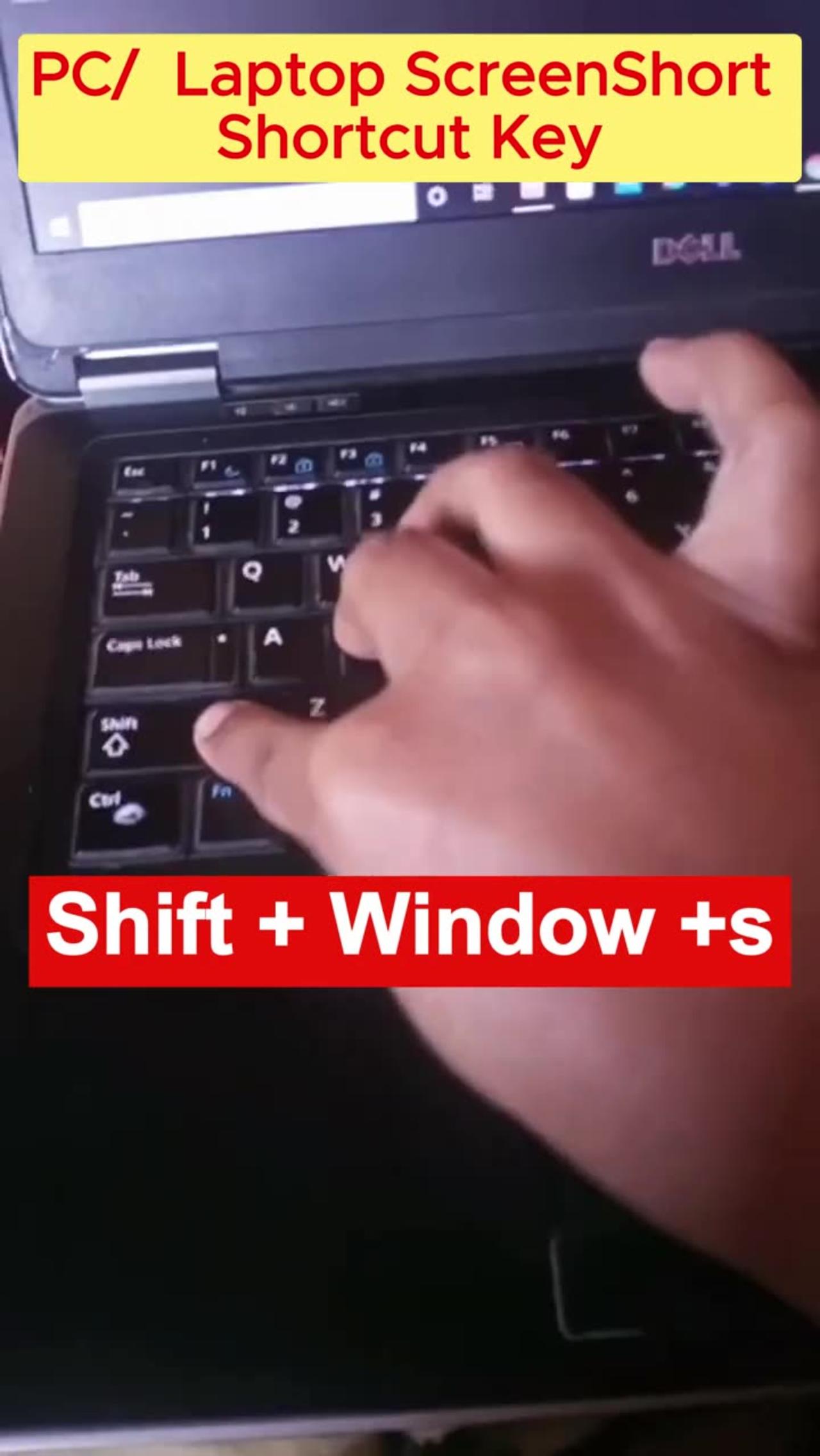 Laptop /pc screenshot shortcut key