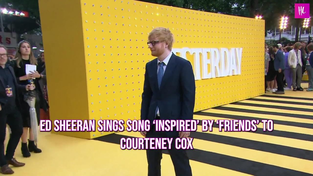 Ed Sheeran Sings Song ‘Inspired’ by ‘Friends’ to Courteney Cox in Adorable Video