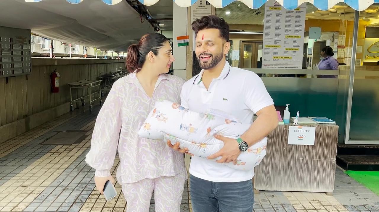 Rahul Vaidya-Disha Parmar make first public appearance with their baby