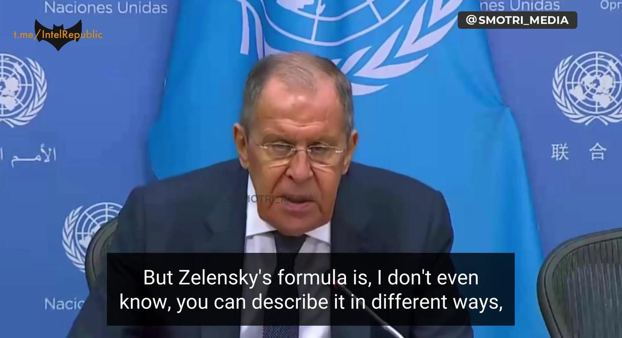 Zelensky’s "peace plan" is simply unrealizable and everyone knows this - Russian Foreign Minister Lavrov