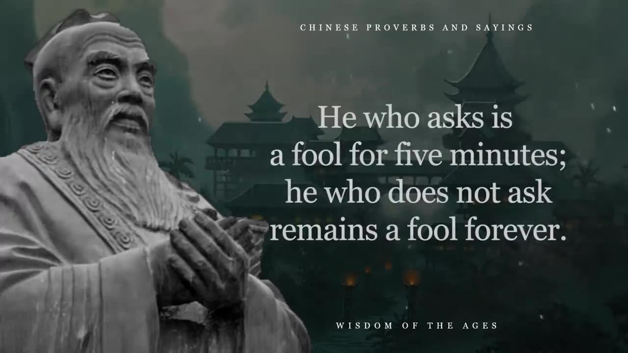 Wise Chinese Proverbs and Sayings !!! Great wisdom of China