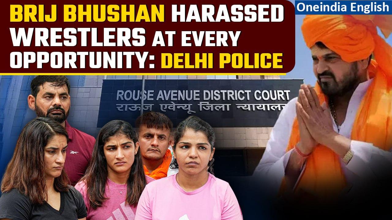 Brij Bhushan humiliated modesty of female wrestlers, says Delhi Police in court | Oneindia News