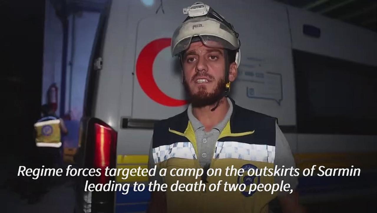 Aftermath of deadly Syrian army shelling in Idlib