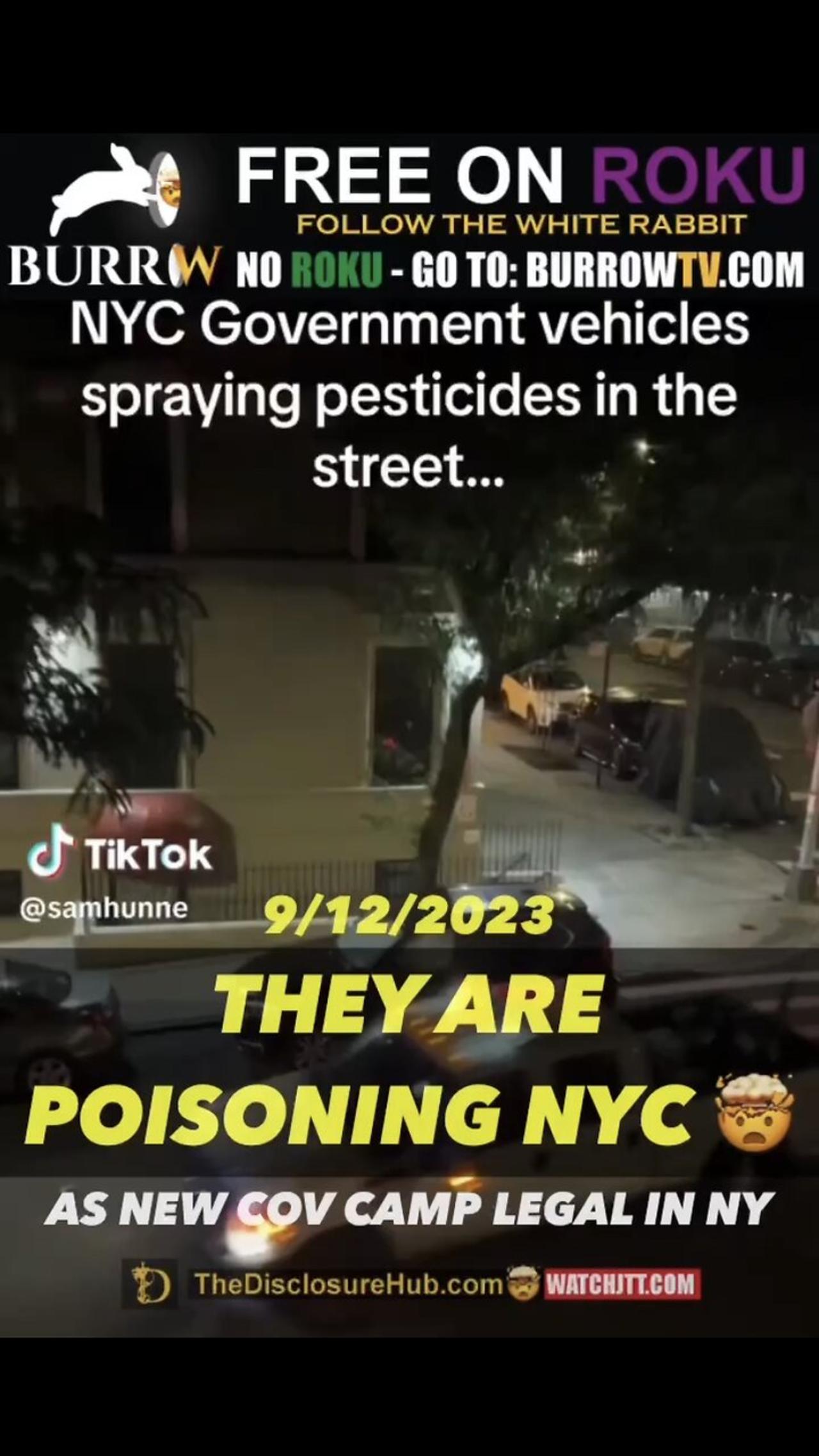 Poison ☠️ being sprayed in NY, coming to a city near you soon