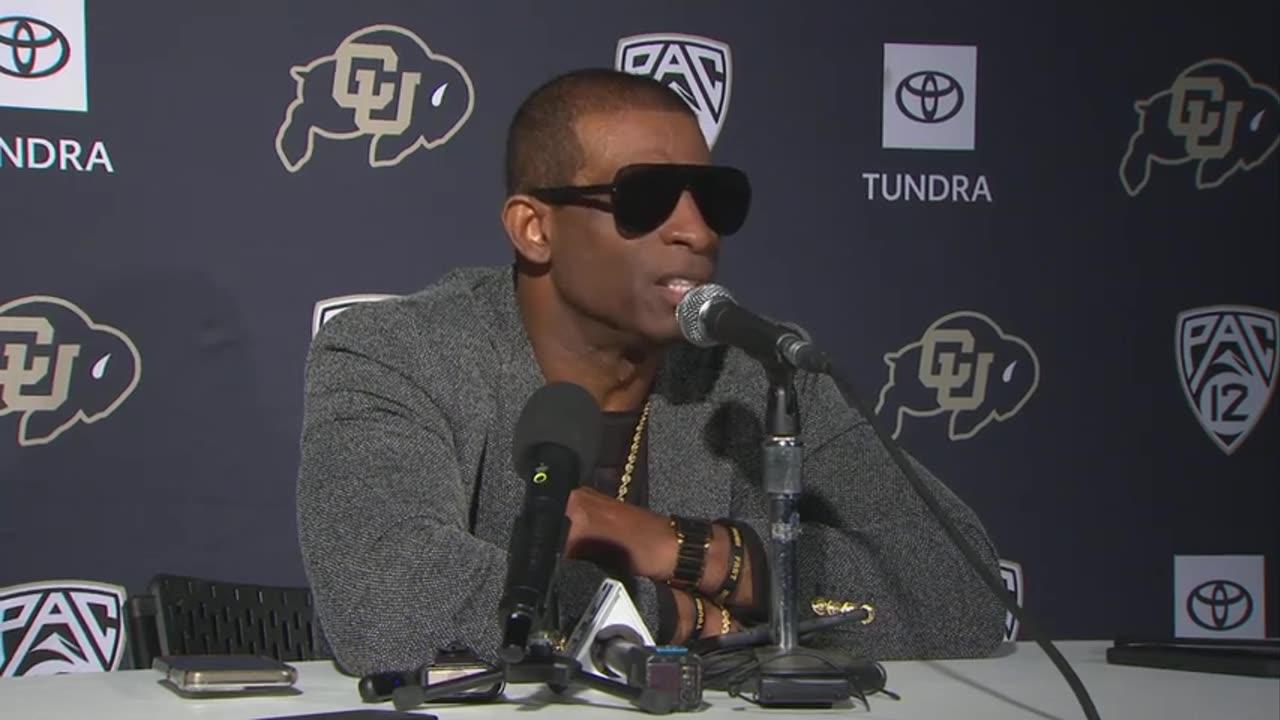 Postgame Interview: Deion Sanders on Colorado's first loss and Dan Lanning's comments