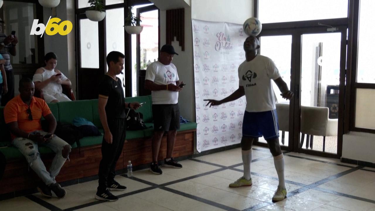 Cuban Athlete Attempts Guinness World Record for Ball Touches