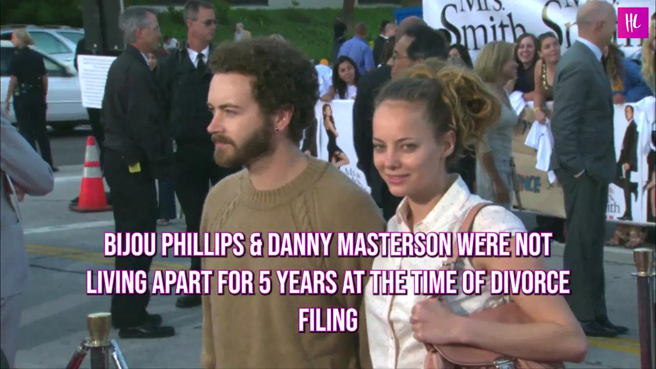 Bijou Phillips & Danny Masterson Were Not Living Apart for 5 Years at the Time of Divorce Filing