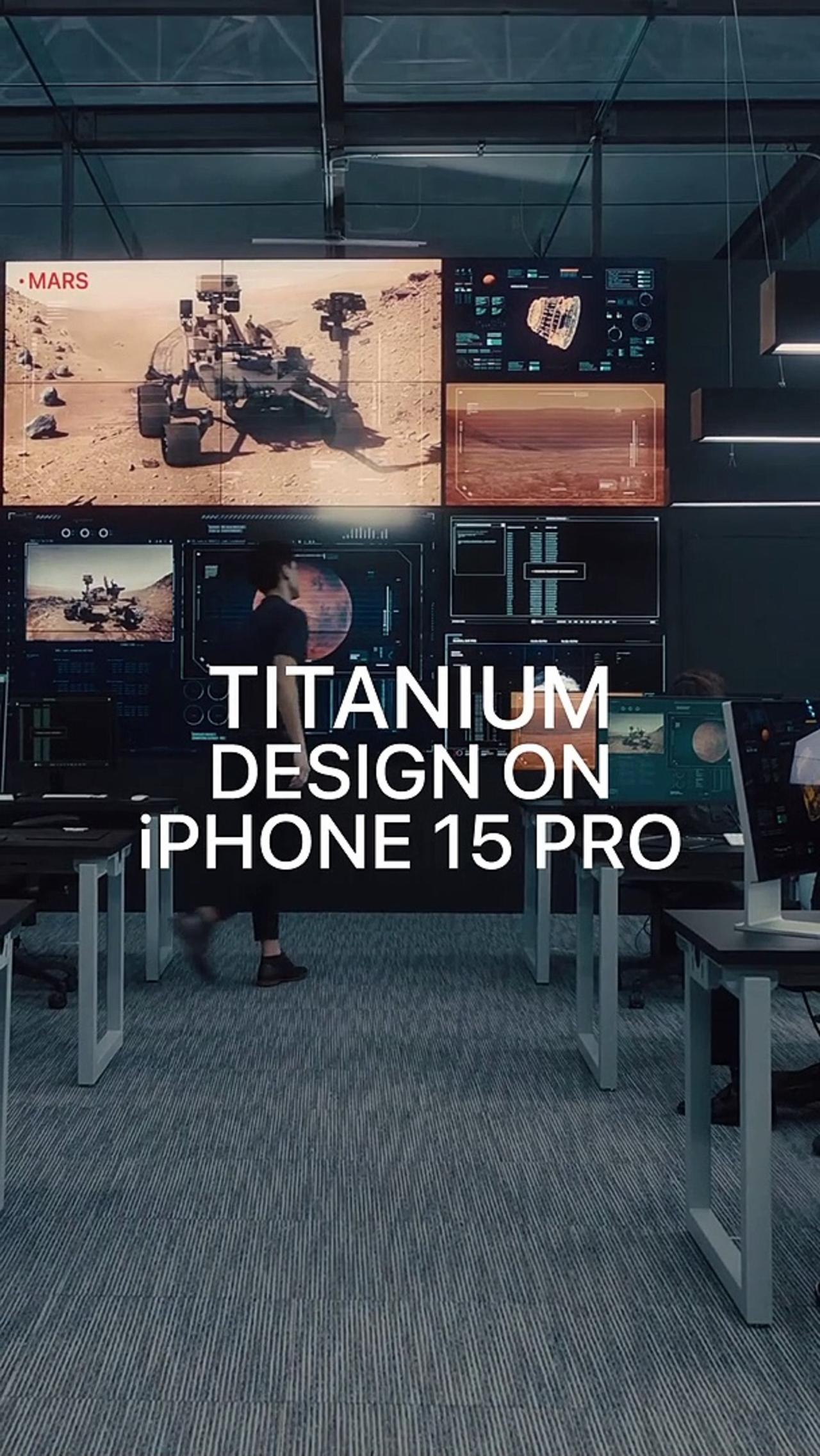 iPhone 15 Pro made with aerospace-grade titanium