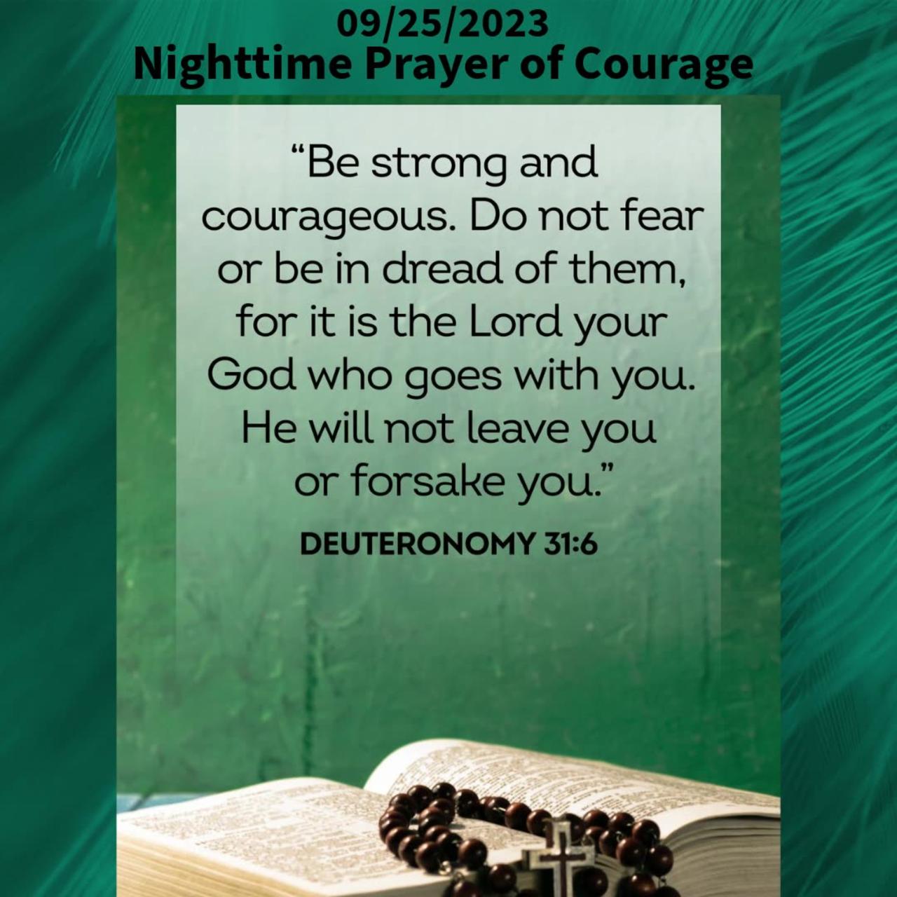 Nighttime Prayer of Courage #youtubeshorts #grace #jesus #mercy #faith #blessed #love #favor #peace