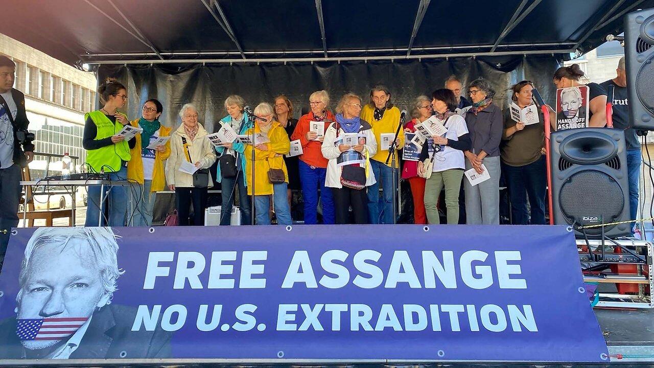 Raise Your Voice for Julian Assange Rally in Brussels - 23 September 2023