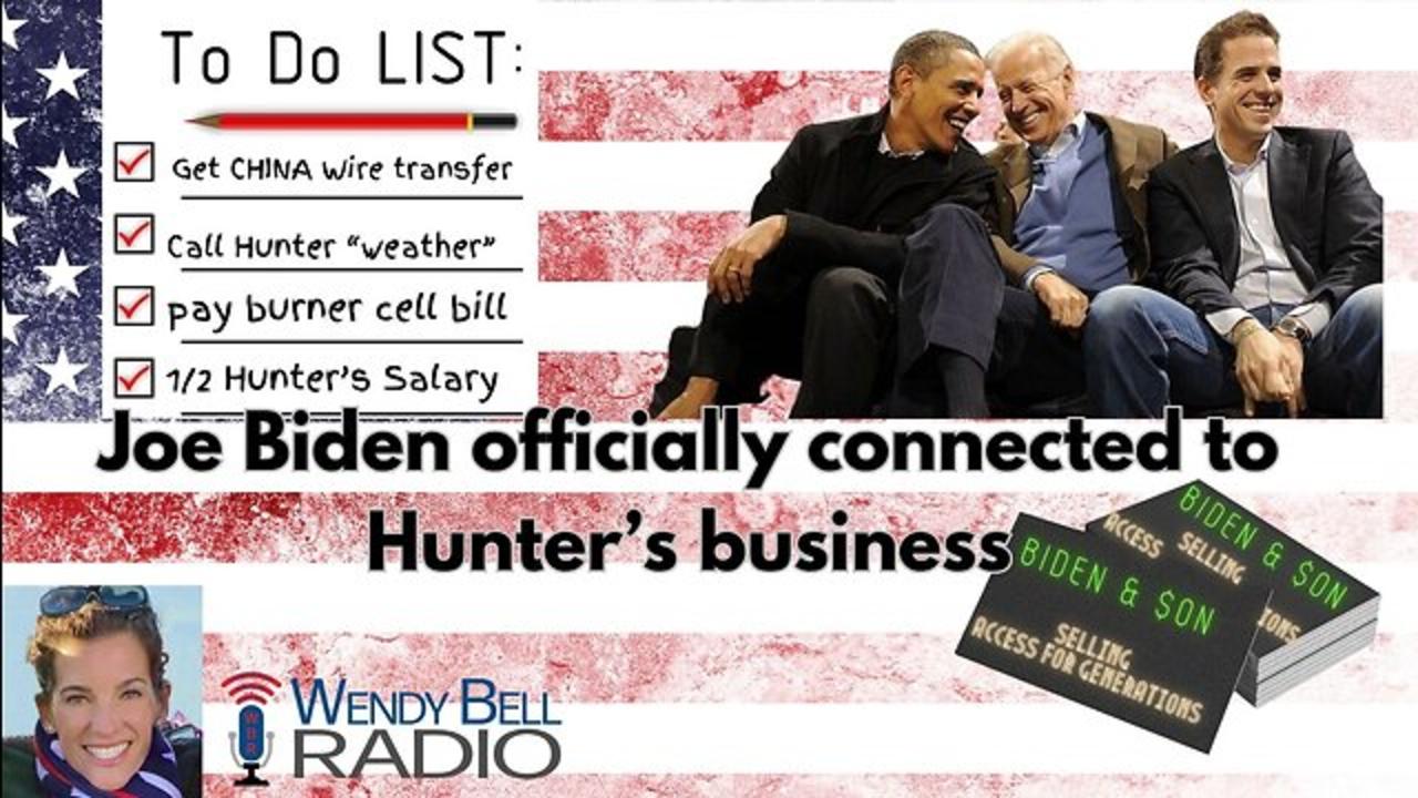 JOE BIDEN OFFICIALLY CONNECTED TO HUNTER'S BUSINESS
