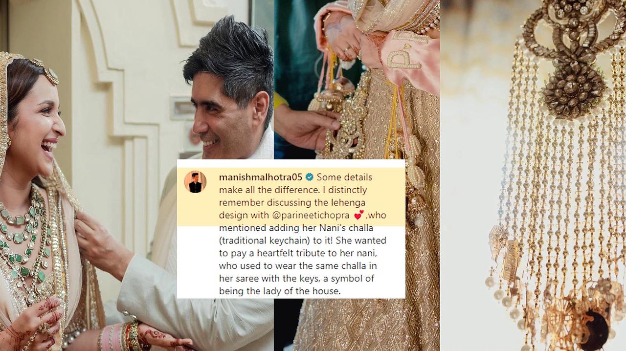 Manish Malhotra shares Parineeti Chopra's wedding outfit details