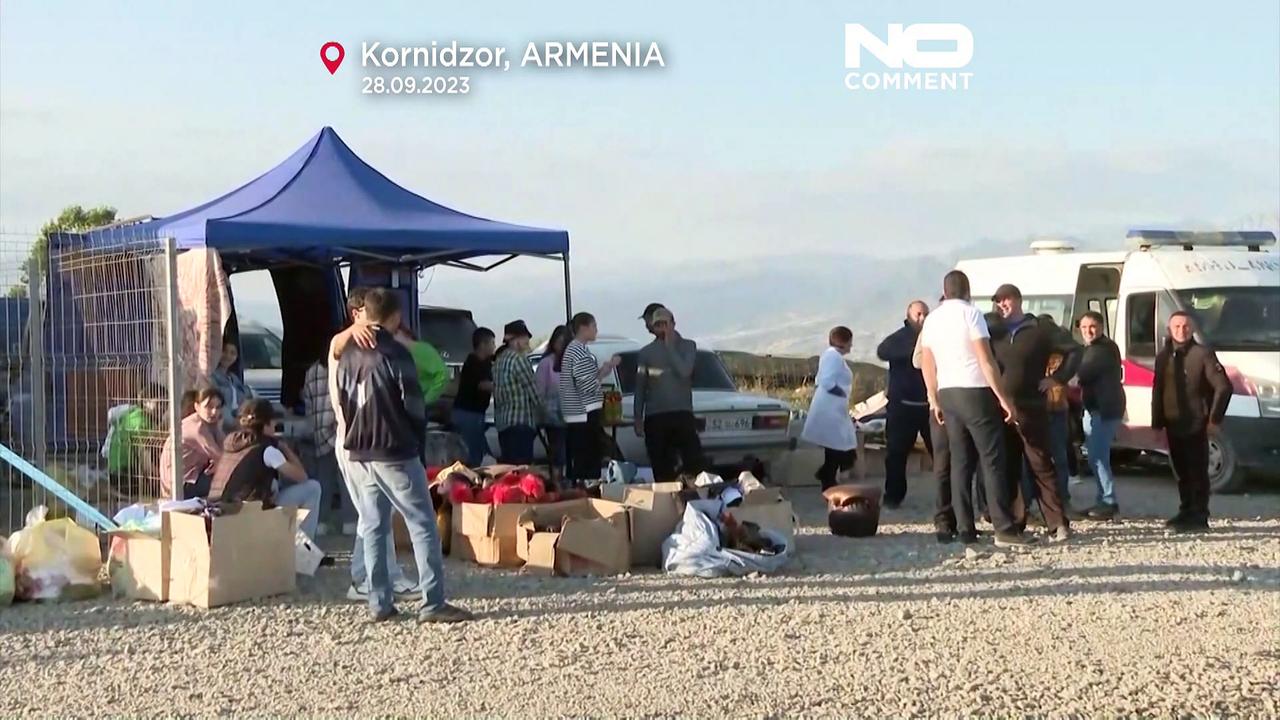 WATCH: More than half of Armenians in Nagorno-Karabakh have now fled region