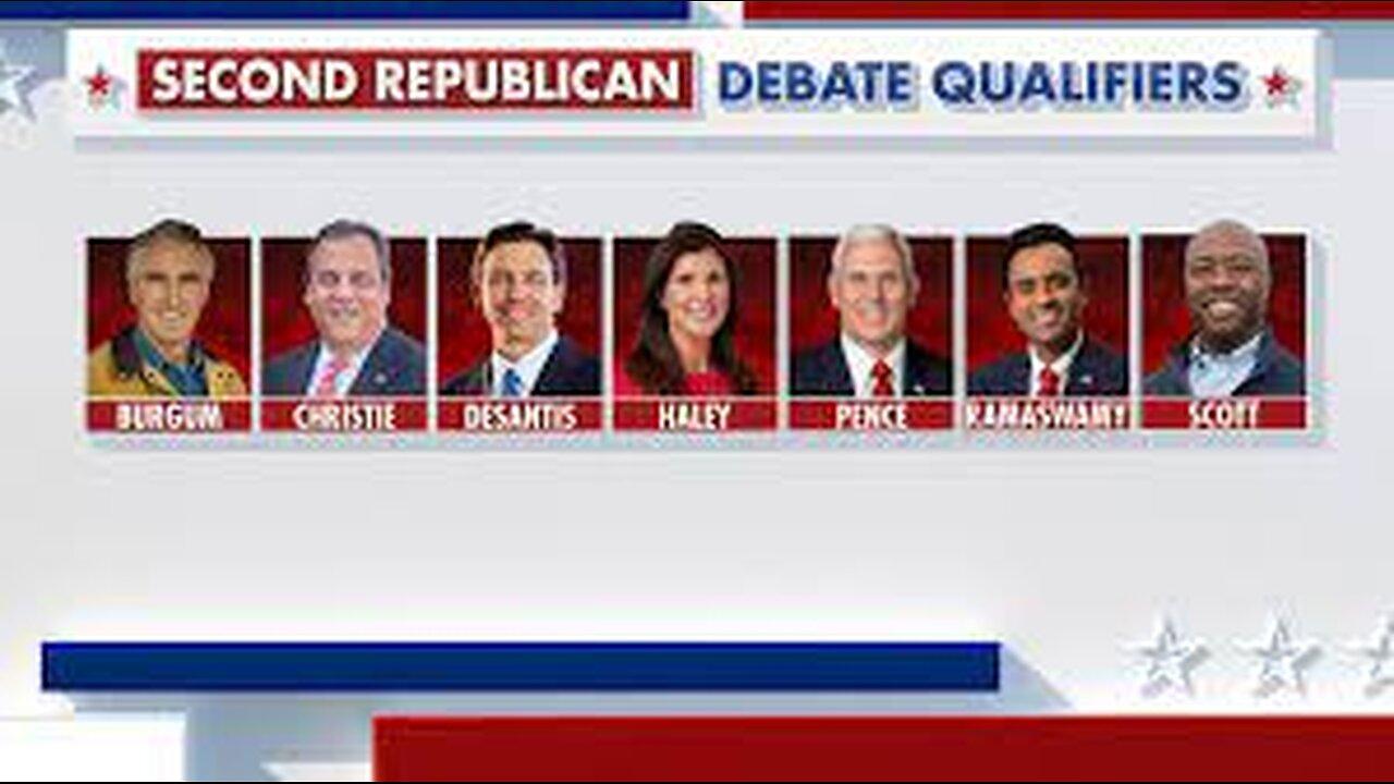 The second Republican primary debate open