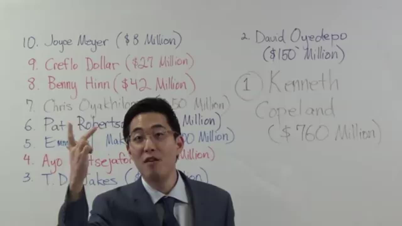Dr. Gene Kim's List Of The Top Ten Wealthiest Pastors