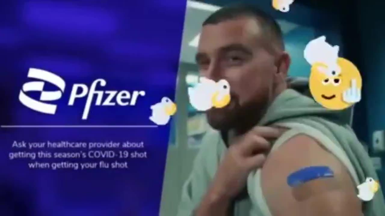 PFIZER FOOTBALL PLAYER LIKES TO GET TWO AT ONCE