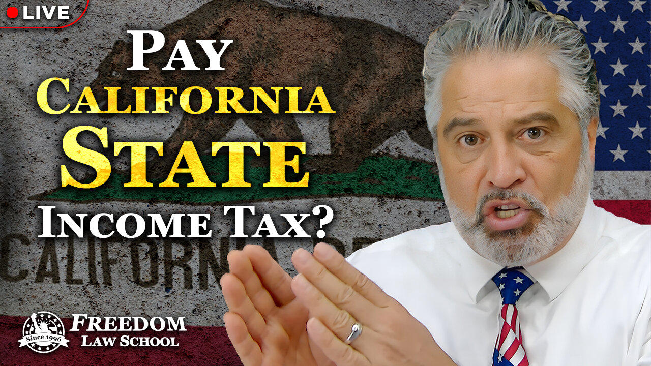 Am I required by law to file and pay the California state income tax?