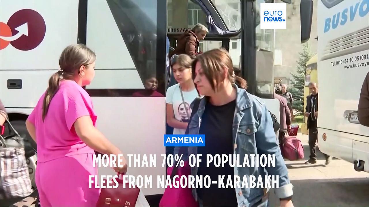 More than 70% of Nagorno-Karabakh's population flees as future uncertain for those who remain