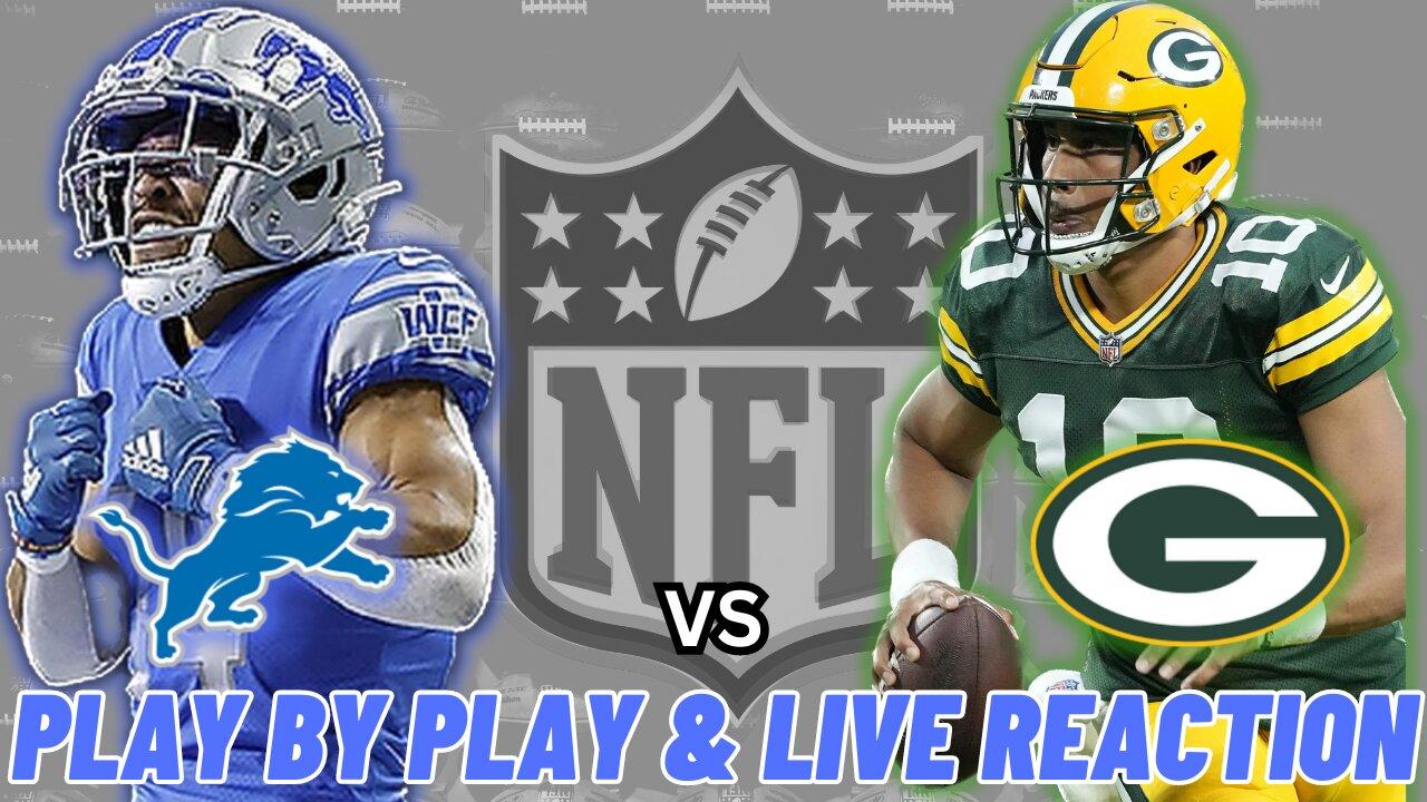 Detroit Lions vs Green Bay Packers Live Reaction | NFL Play by Play | Watch Party | Lions vs Packers