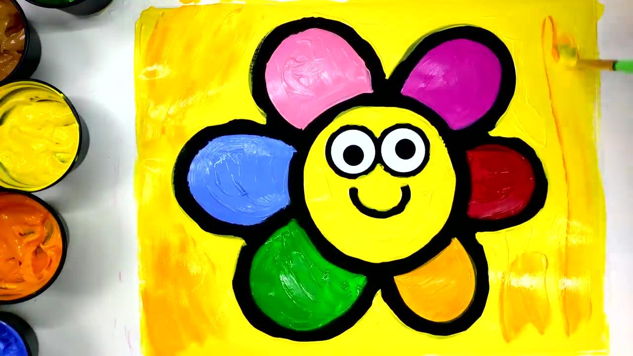 Painting Cute House and Flower Painting Pages, One News Page VIDEO