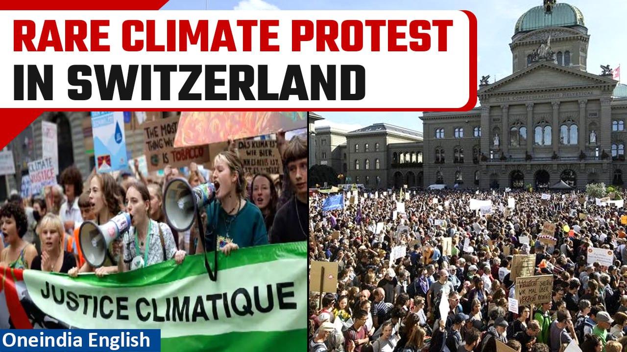Climate Concern: Over 60,000 people demand climate action in Swiss capital in a rare protest