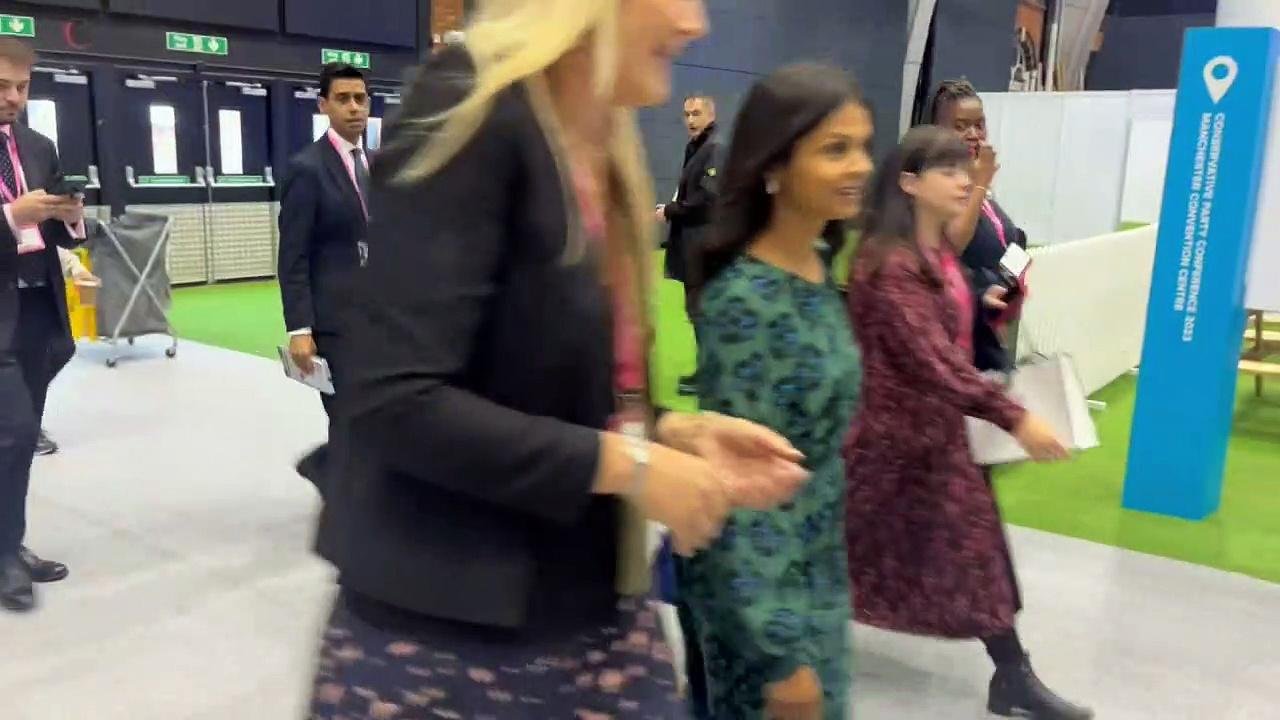 PM’s wife visits stalls inside Conservative conference venue