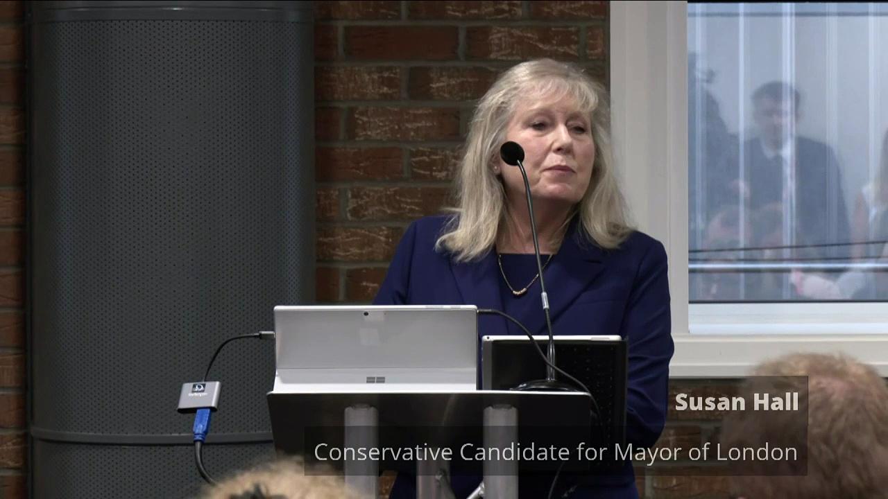 Tory mayor hopeful makes gaffe during speech