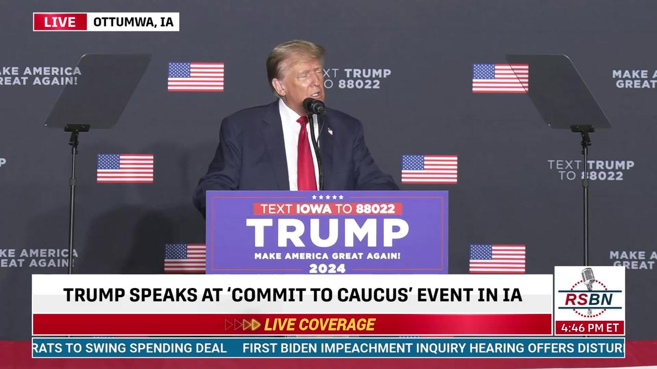 FULL SPEECH: Trump to Deliver Remarks at Team Trump Iowa Commit to Caucus Event 10/1/23