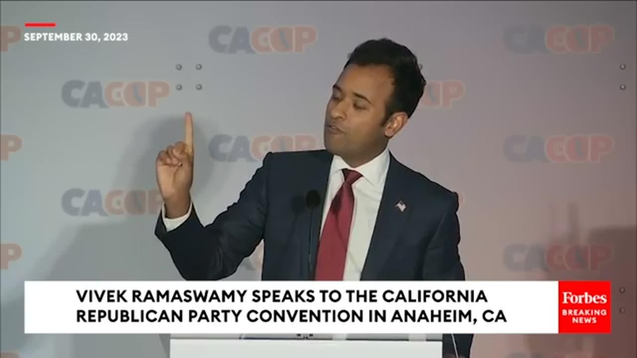 'Cut Through The Political BS'- Vivek Ramaswamy Speaks To California Republican Party In Anaheim, CA