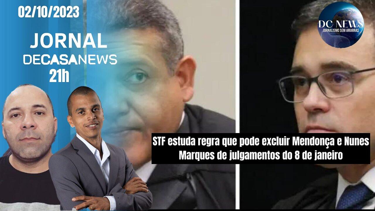 STF estuda regra que pode excluir Mendonça e Nunes Marques de julgamentos do 8 de janeiro