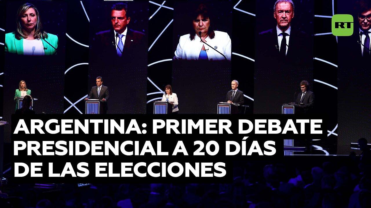 Los candidatos presidenciales de Argentina disputan por medidas económicas