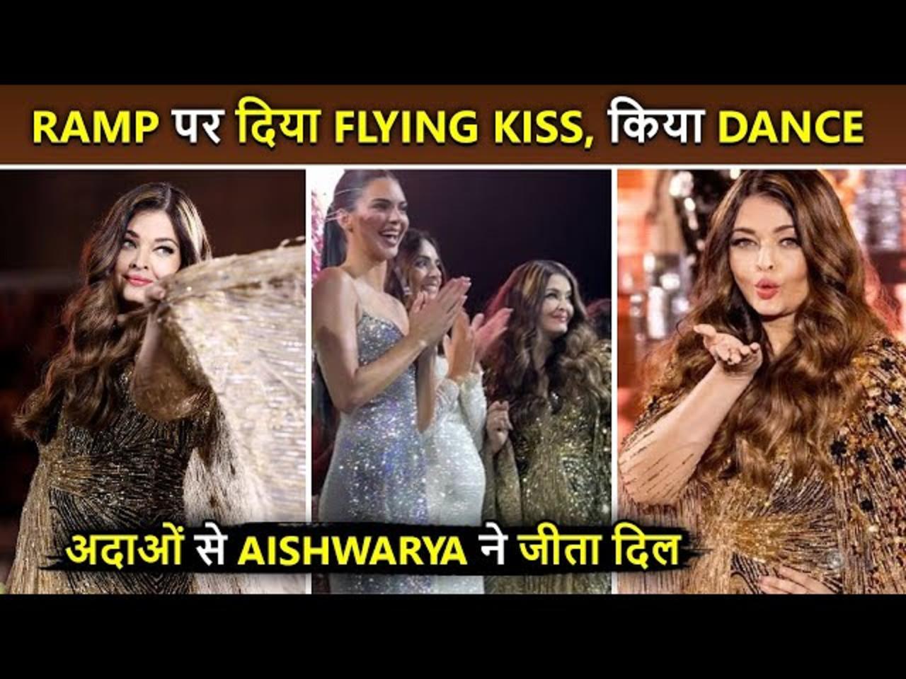 Aishwarya Rai Dazzle On-Ramp, Gives Flying Kiss, Dances With Kendall Jenner Paris Fashion Week