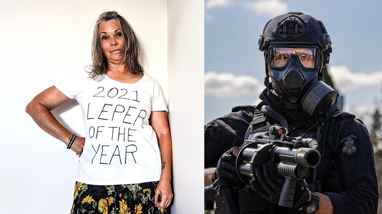 Port Macquarie's Leper Of The Year and the Riot Squad Officer.