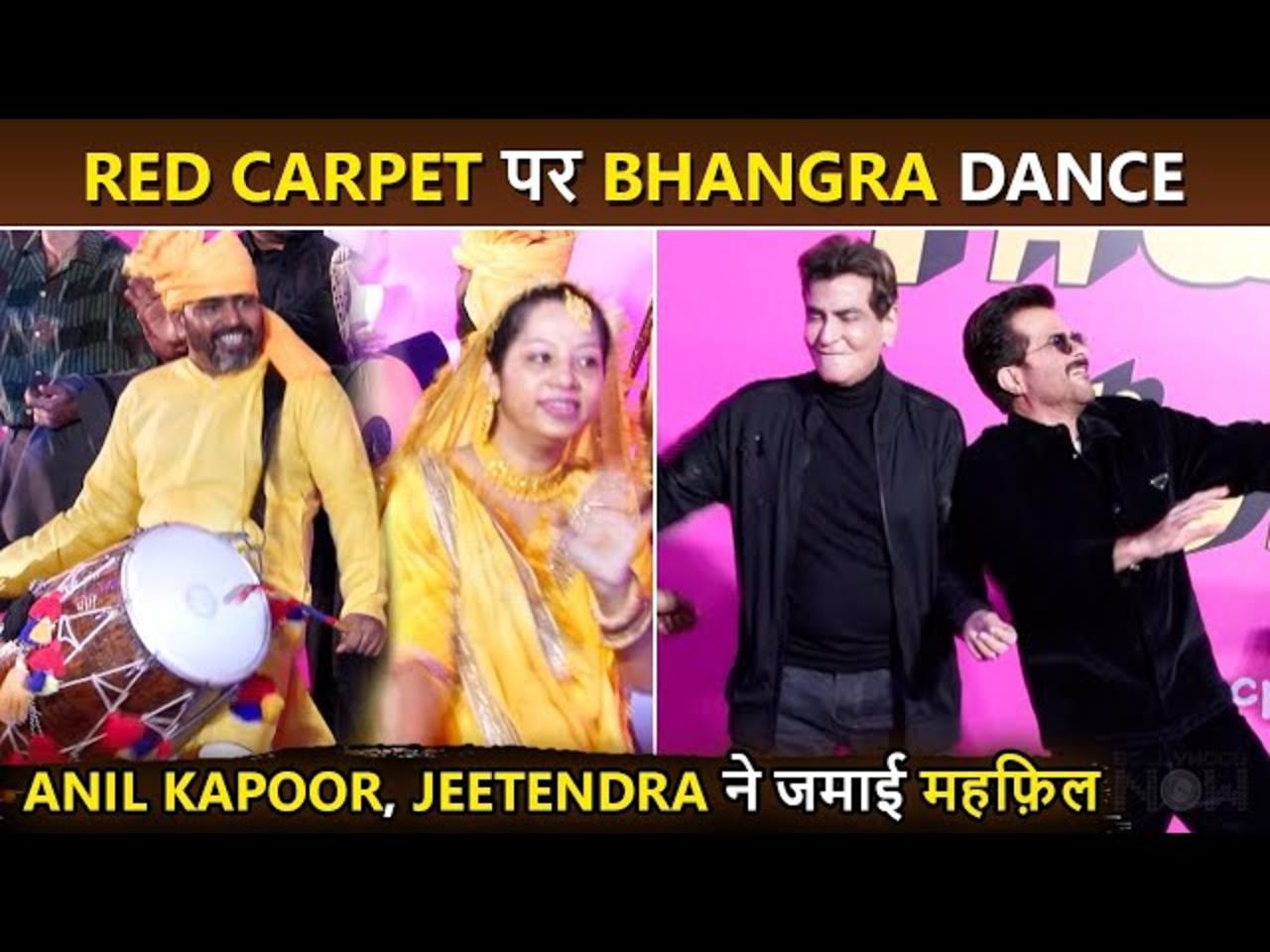 Anil Kapoor, Jeetendra Energetic Bhangra, Dance On Dhol Beat Red Carpet Thank You For Coming
