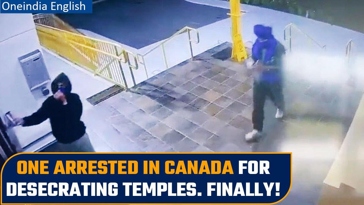 Canada vs India: Canada arrests one for vandalising temples with anti-India posters | Oneindia News