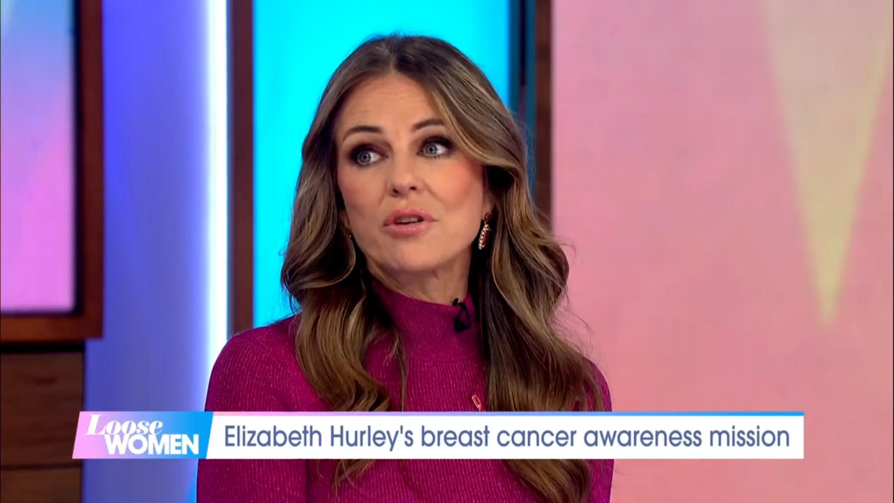 Elizabeth Hurley urges women to become 'breast-aware' in new breast cancer awareness campaign