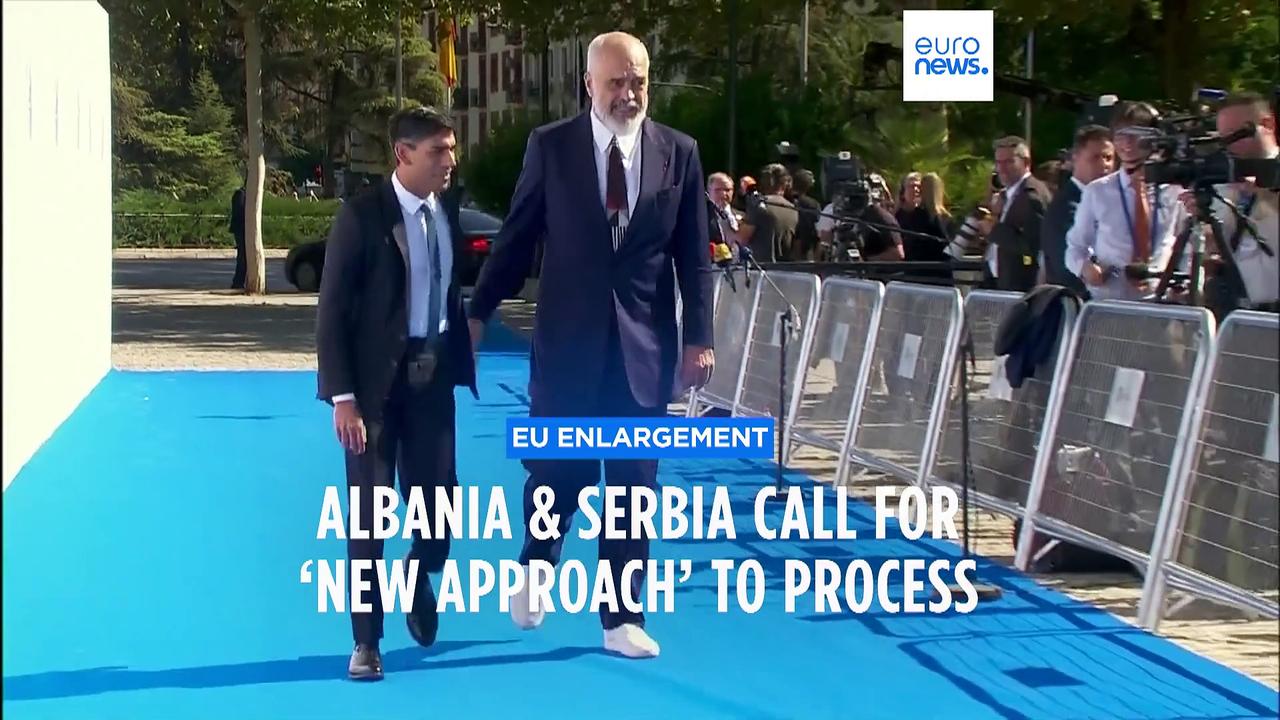 Albanian and Serbian leaders call for 'new approach' to EU enlargement