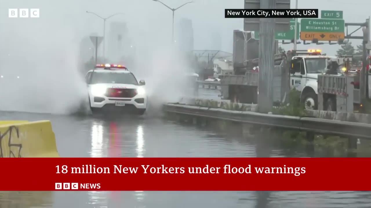 New York City: State Of Emergency declared over flash flooding