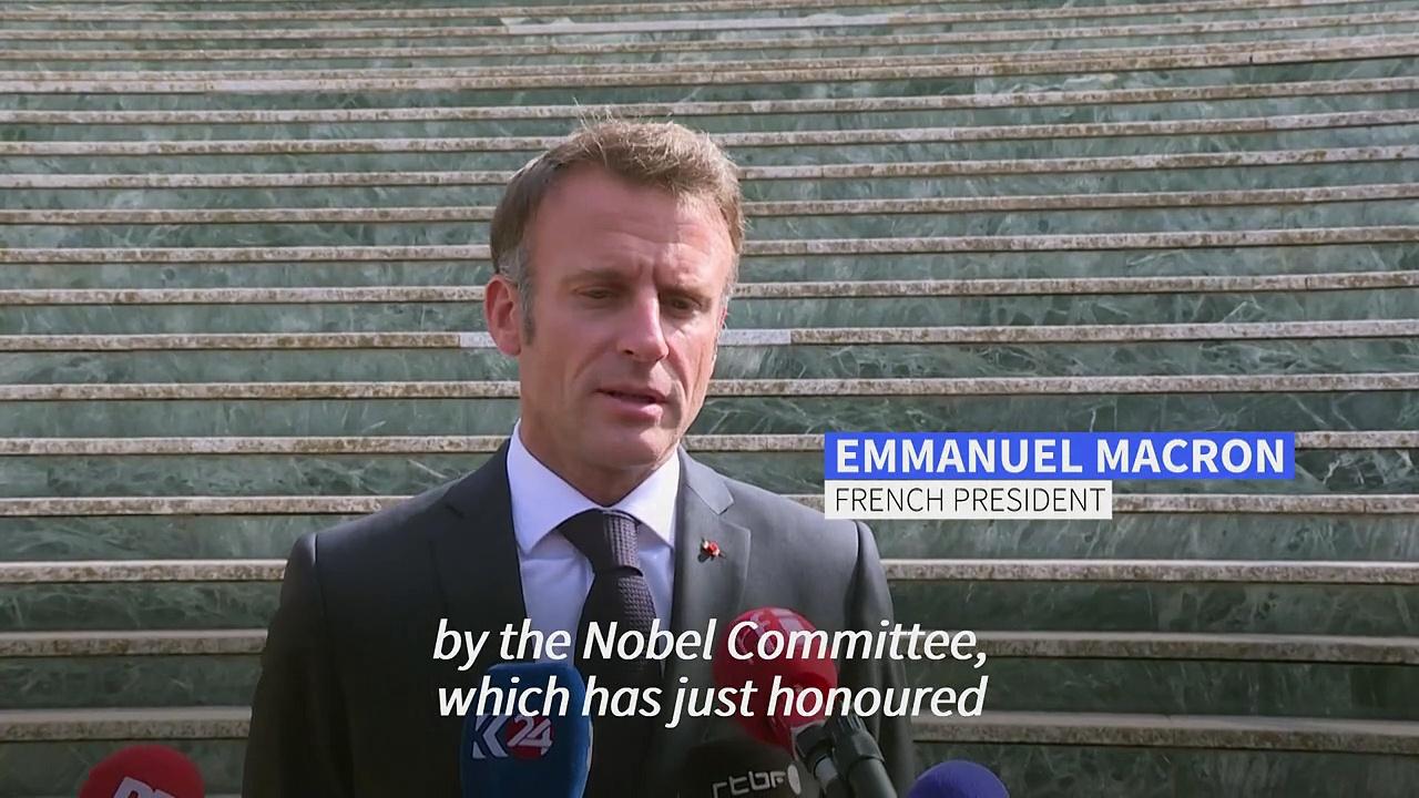 Macron hails Nobel Peace Prize for 'freedom fighter' Mohammadi