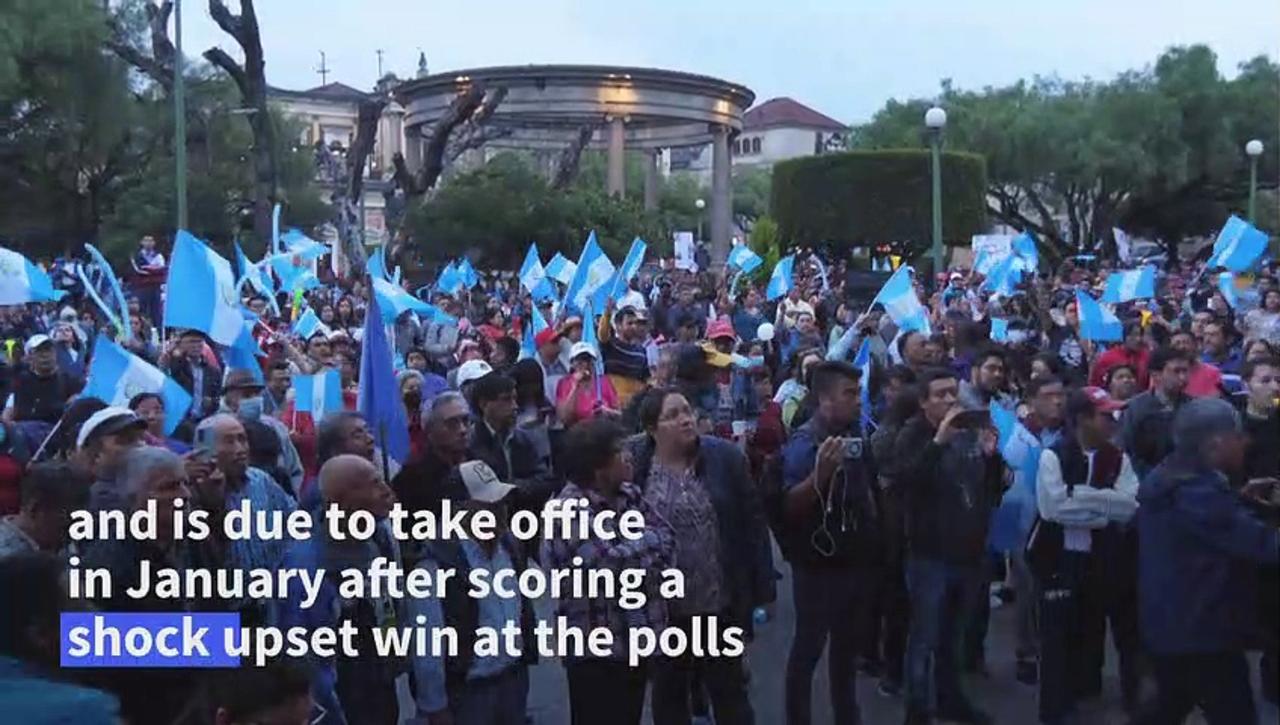 Protests in Guatemala in support of president elect intensify