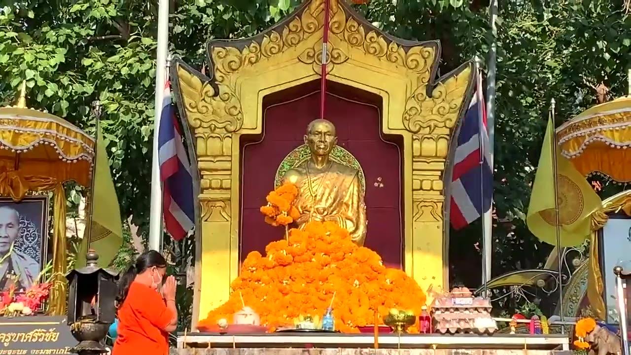 Kruba Srivichai Monument in Chiang Mai, Thailand
